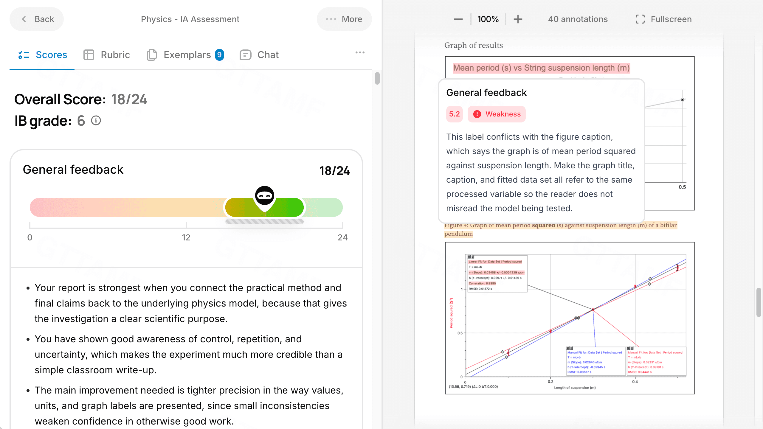 Coursework Grader Interface Demo